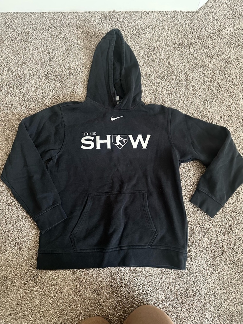 Nike Black 'The Show' Pullover Hoodie for Men